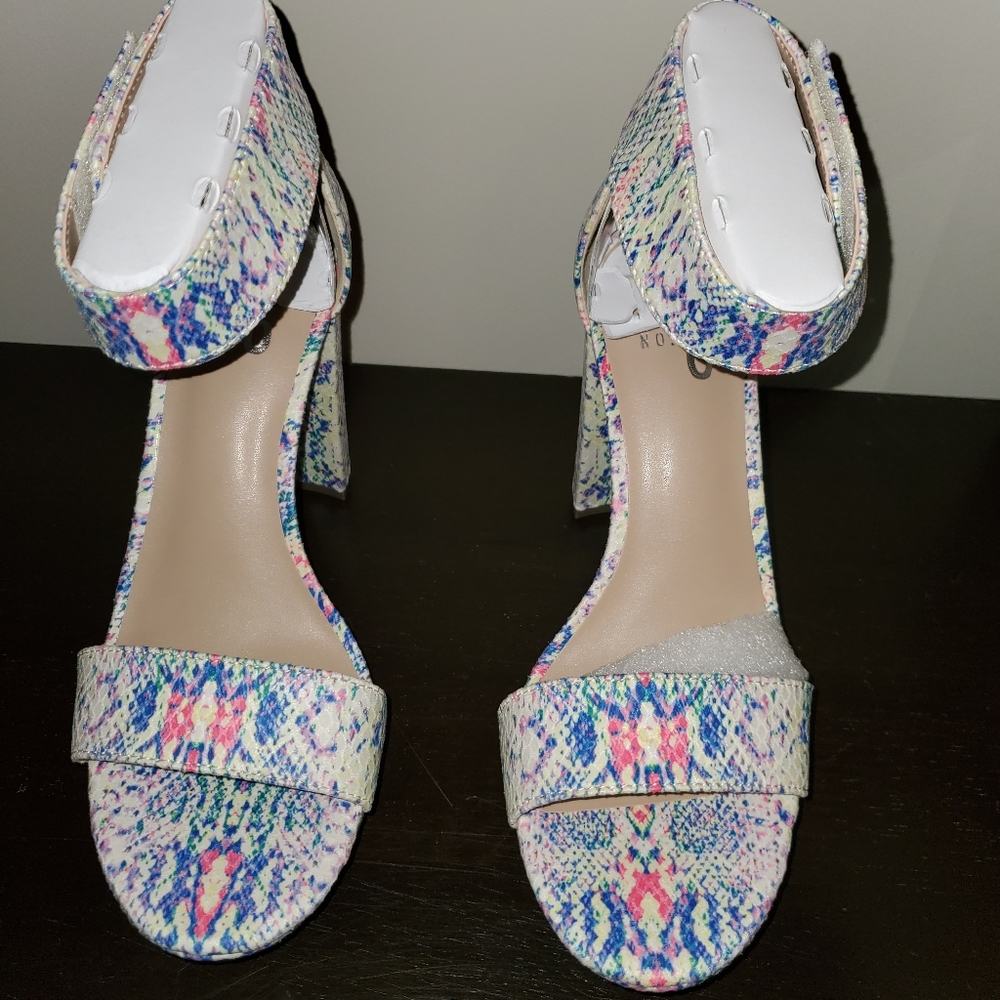 Mix No. 6 Multi Color Faux Snakeskin Platforms